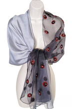 Load image into Gallery viewer, Tender Love (Gray and Red) Scarf
