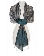 Load image into Gallery viewer, Glamour (Silver Green) Scarf
