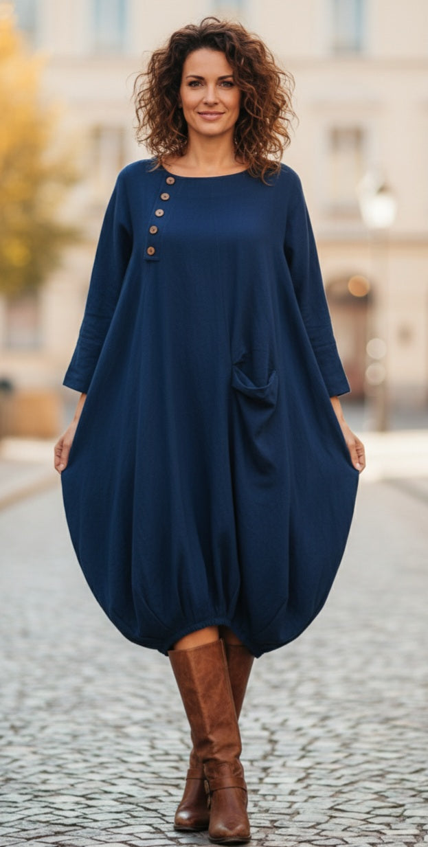 Sonoma (Navy Blue) Women Dress