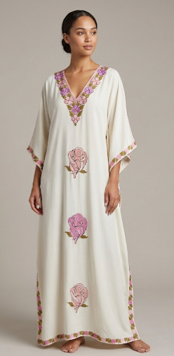 Pink Rose Kaftan