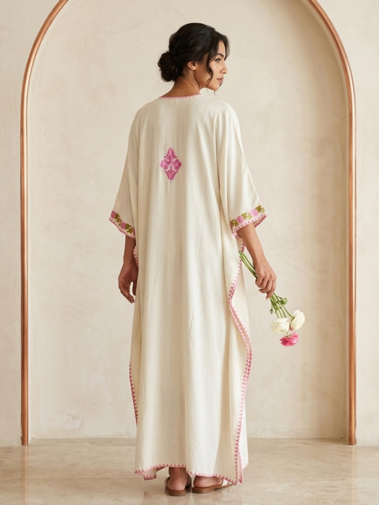 Pink Rose Kaftan