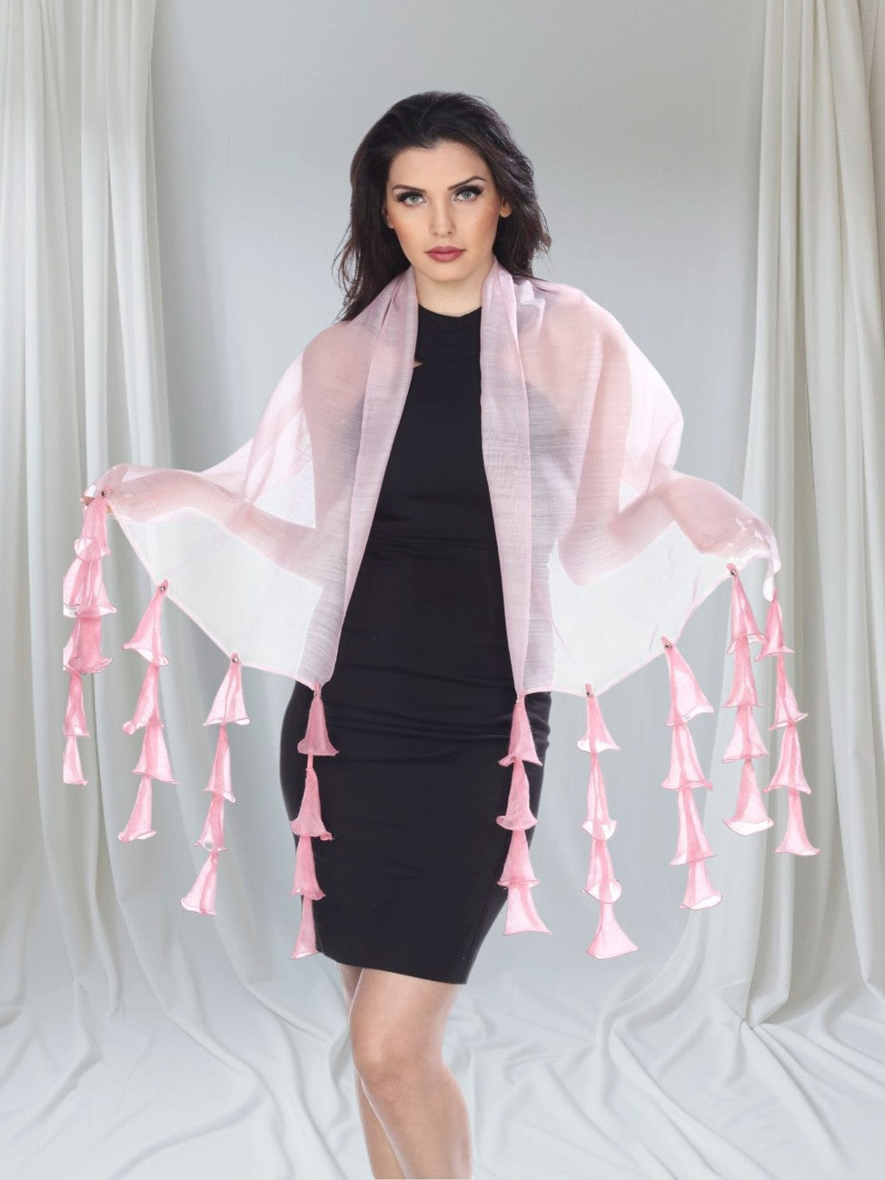 Hanging Tulips (Pink) Scarf