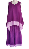Napa (Eggplant and Rose) Women Top and Pants Set