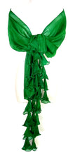 Load image into Gallery viewer, Hanging Tulips (Green) Scarf
