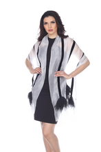 Load image into Gallery viewer, Flying Swan (Black and White) Scarf
