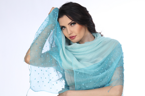 Cote De Azur (Turquoise) Scarf