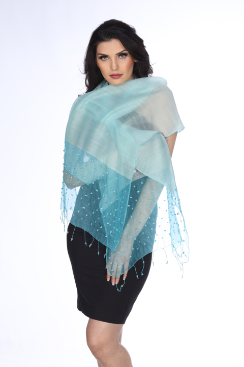 Cote De Azur (Turquoise) Scarf