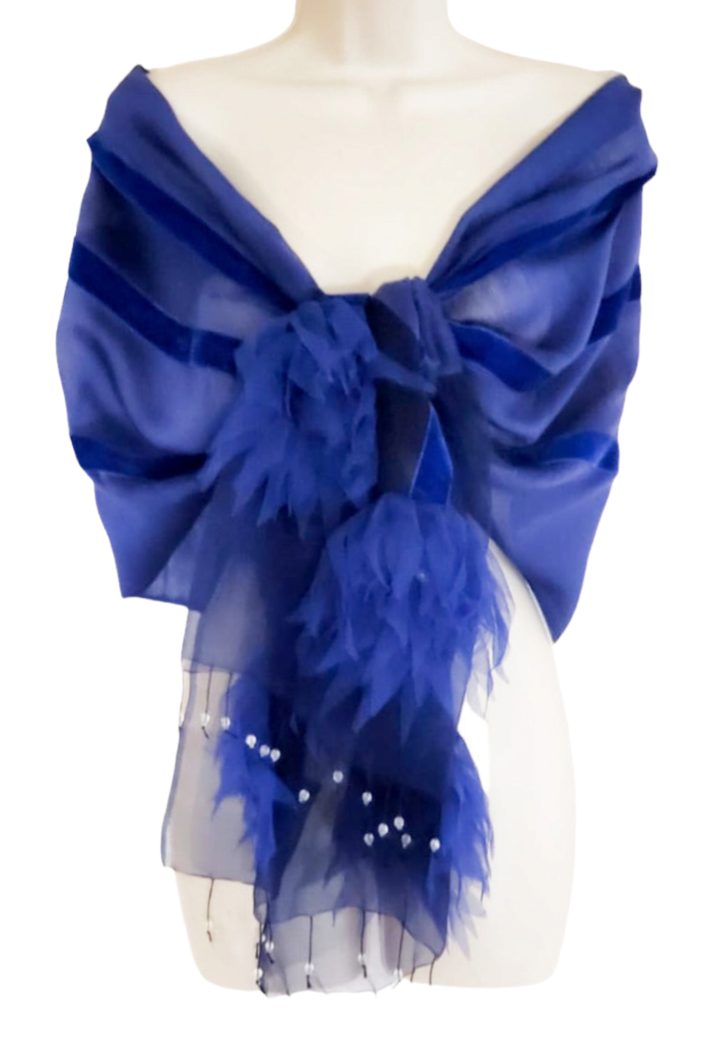 Flying Swan (Blue) Scarf
