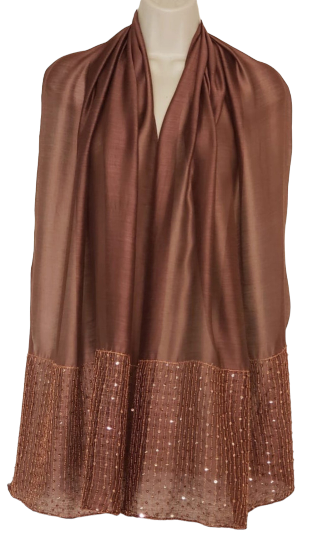 Cognac Silk Modal Scarf