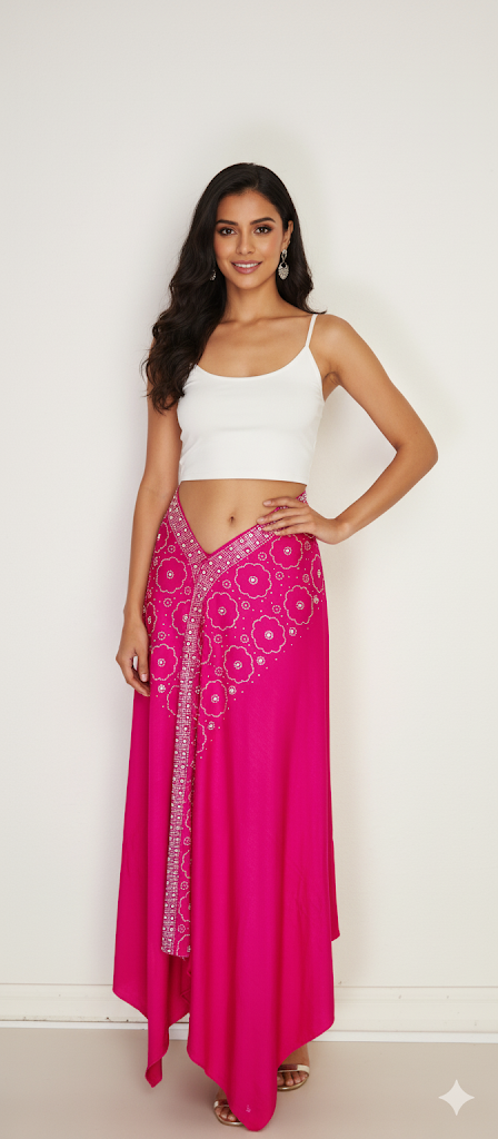 Hot Pink Flame - Women Shawl