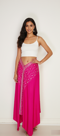 Hot Pink Flame - Women Shawl