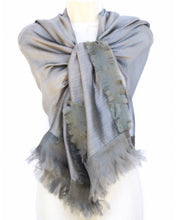 Load image into Gallery viewer, Silk Modal Gray Scarf
