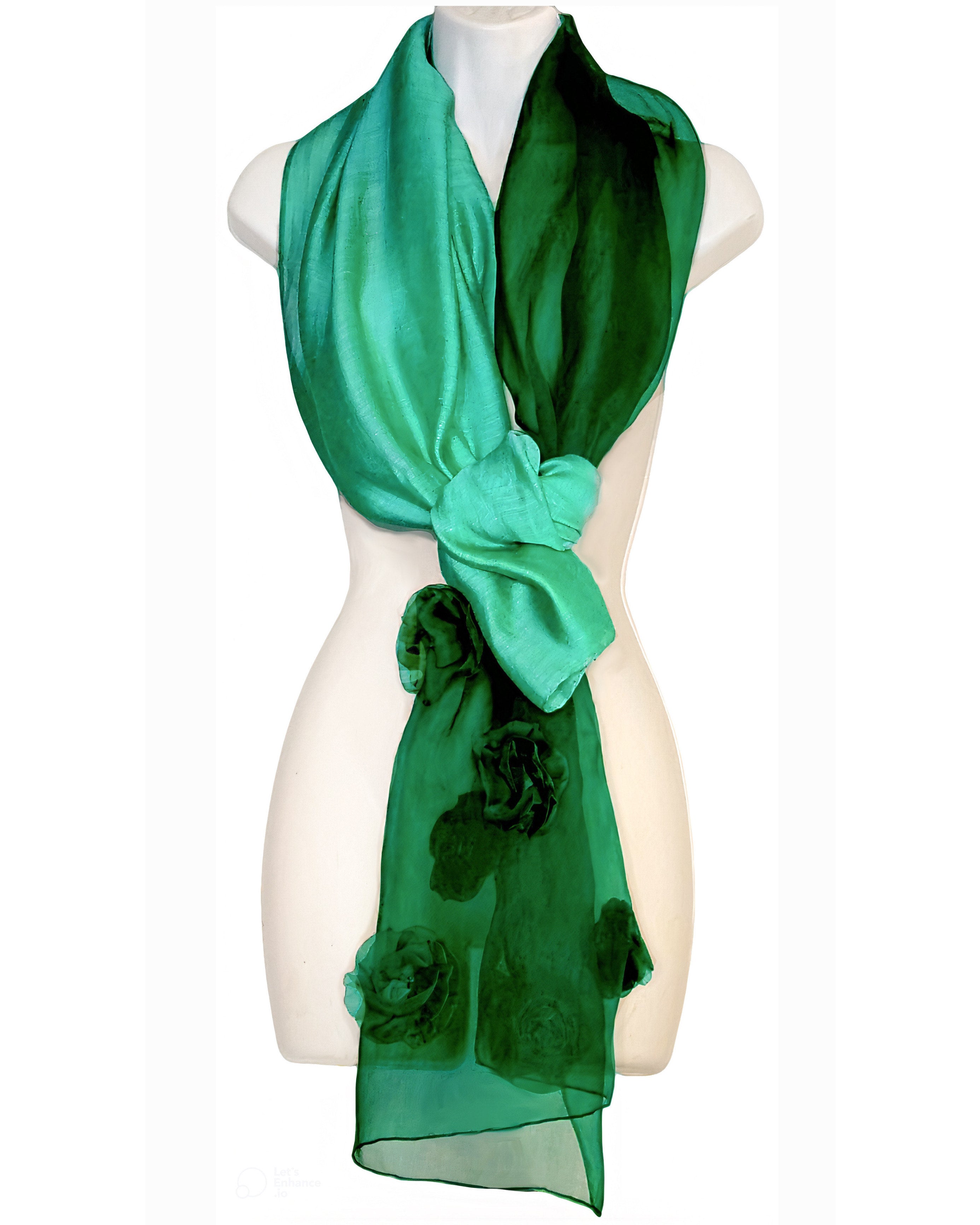 Waning Moon (Green) Scarf