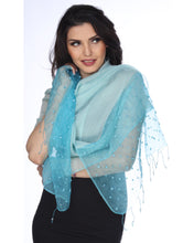Load image into Gallery viewer, Cote De Azur (Turquoise) Scarf
