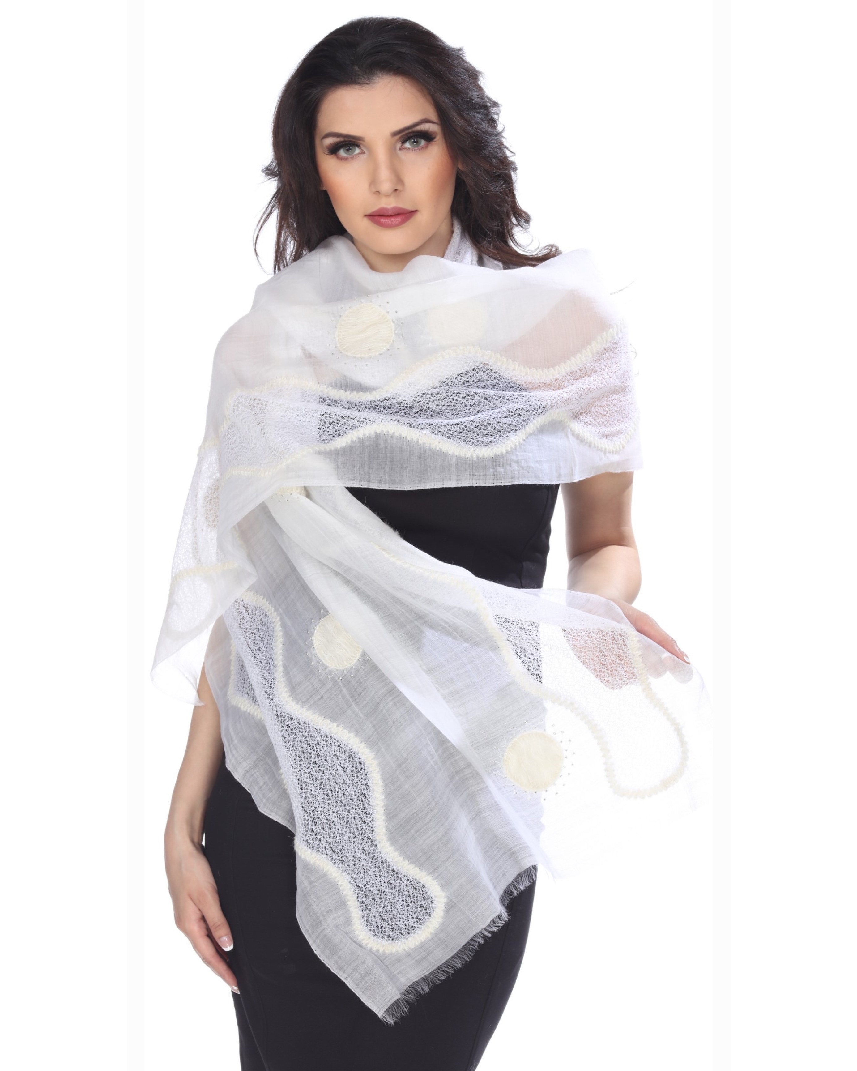 Amalfi (White) Scarf
