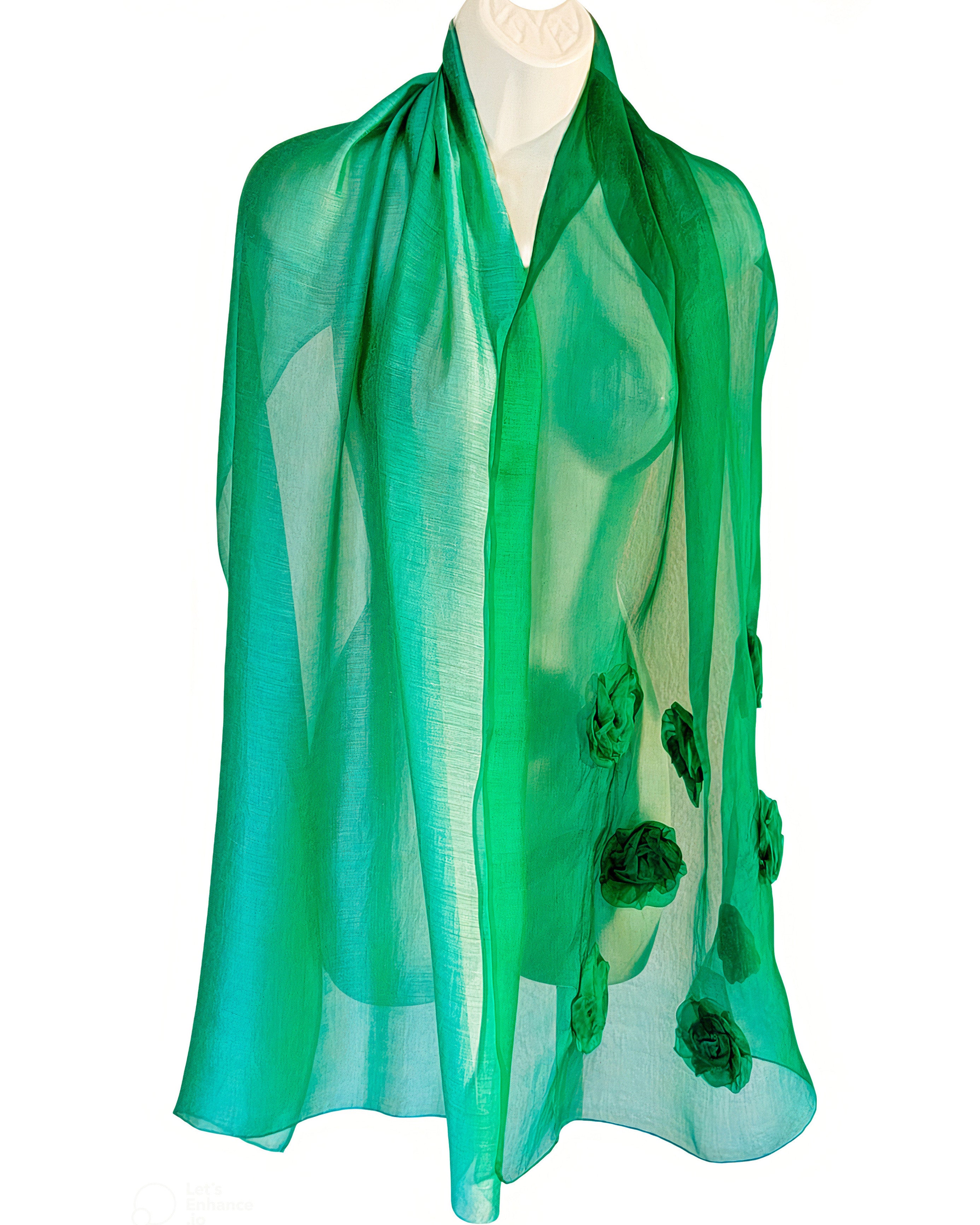 Waning Moon (Green) Scarf