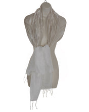 Load image into Gallery viewer, Glamour (Pearl White) Scarf
