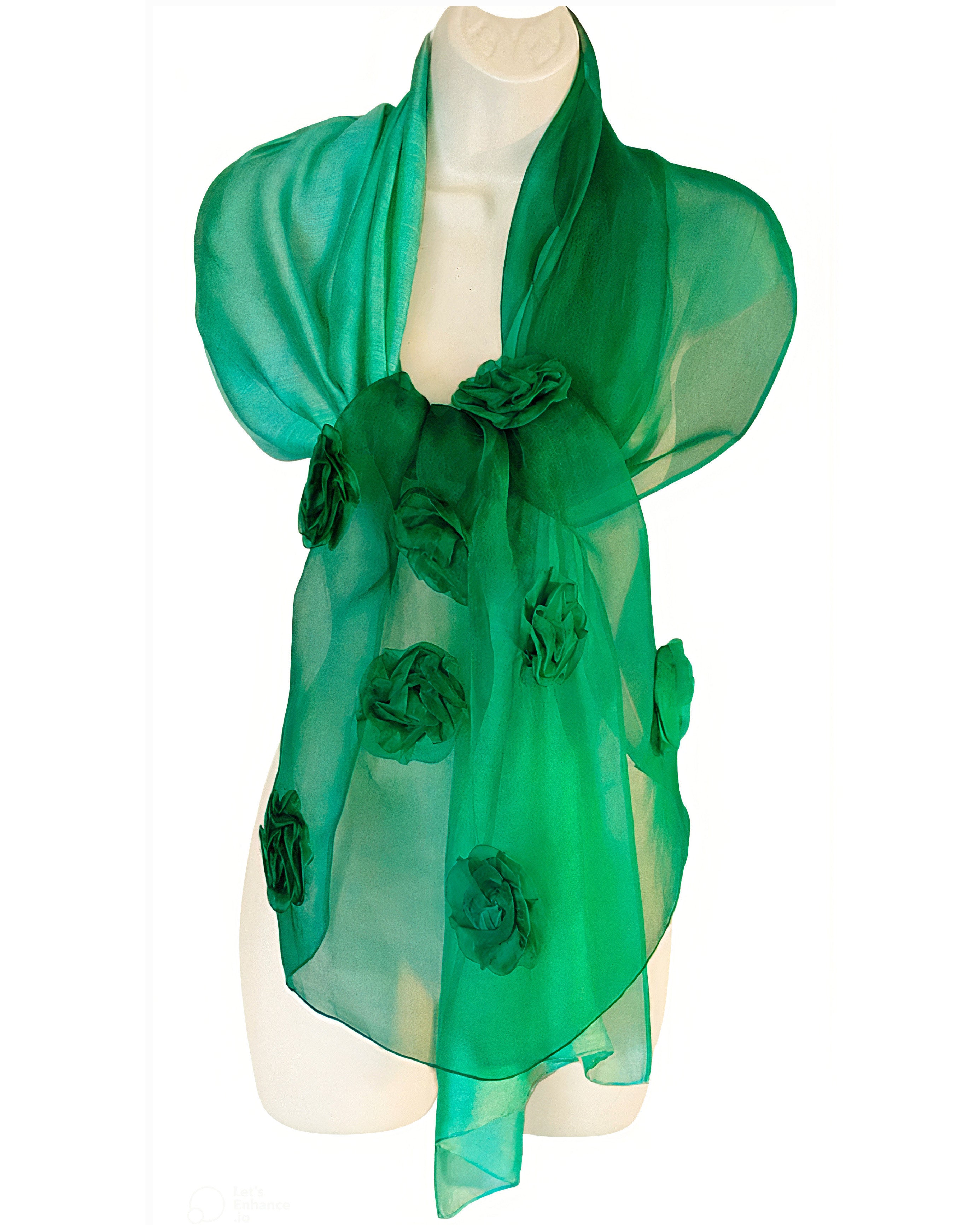 Waning Moon (Green) Scarf